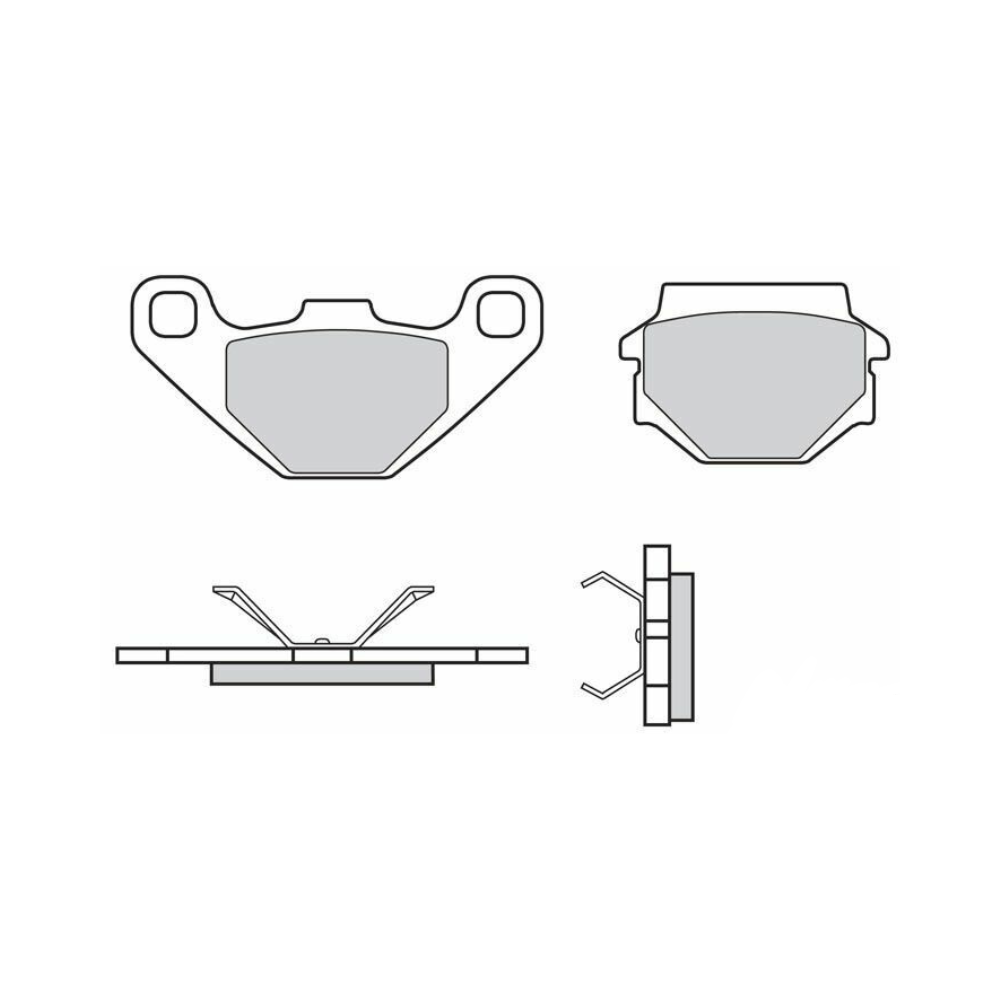 Plaquettes de Frein Arrière Brembo 07BB0708 Plaquettes de Frein Arrière Brembo 07BB0708