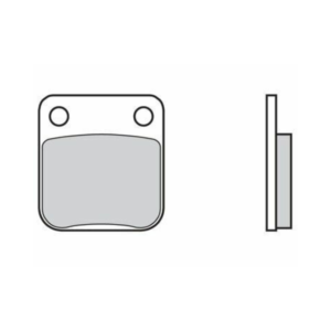 WarmUP Racing - Pièces et accessoires en promotion Plaquettes de Frein Avant Brembo 07HO0906 Pour HONDA CG 125 ES JC30 2004-2007