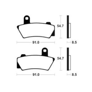 Plaquettes de Frein Avant Tecnium MA495