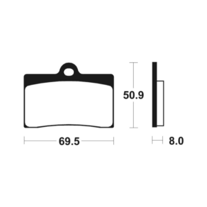 Plaquettes de Frein Avant Tecnium MOR66