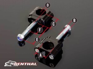 Pontets de guidon RENTHAL 36Tech Ø36mm Fatbar®36 KTM/Husqvarna