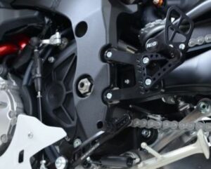 Commandes reculées multi-positions R&G RACING noir Yamaha R1/R1M