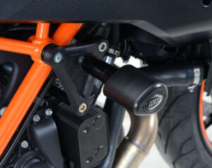 Tampons de protection R&G RACING Aero noir KTM 1290 Super Duke GT