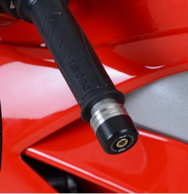 Embouts de guidon R&G RACING noir Ducati V4 Panigale