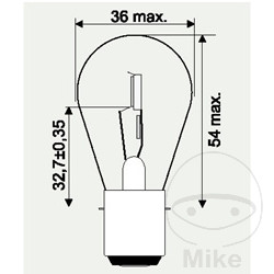 Lampe 12V25 / 25W JMP Lampe 12V25 / 25W JMP – Image 2