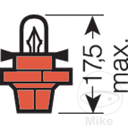 Ampoule 12V1.12W BX8.4D Osram Ampoule 12V1.12W BX8.4D Osram – Image 2