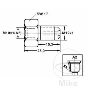 Flexible de frein d'adaptateur