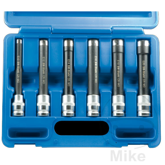 Jeu de douilles Torx 1/2 pouces 6 Jeu de douilles Torx 1/2 pouces 6