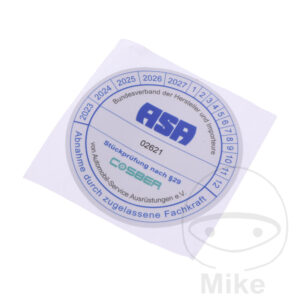 PRUEFPLAKETTE COSBER