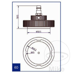 Couvercle de raccordement NR.60