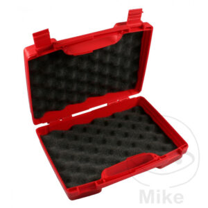 Valise en plastique rouge