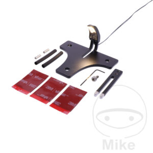 Feu de plaque d'immatriculation noir