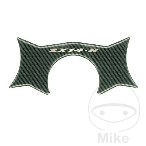 Protection té de fourche imitation Carbone pour Kawasaki ZZR 1400 2006-2011 Protection té de fourche Carbone