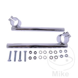 Guidon acier chromé 22 mm Domino