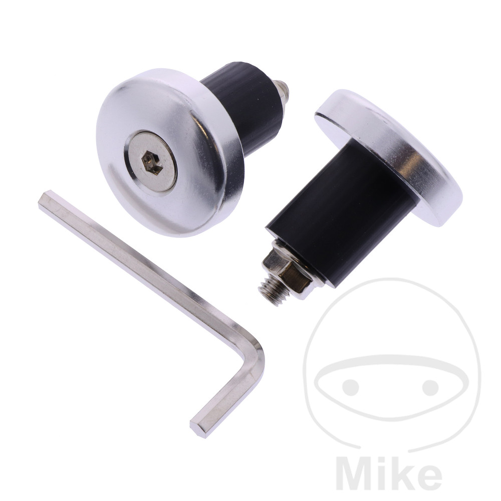 Embouts de guidon Argent JMP Embouts de guidon Argent JMP