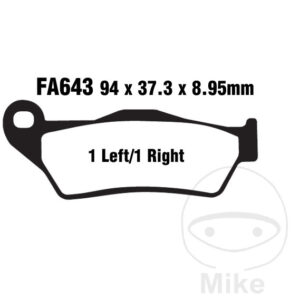 Plaquette de Frein Semi-Sinter V EBC