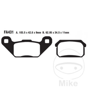 Plaquette de Frein Sinter R EBC