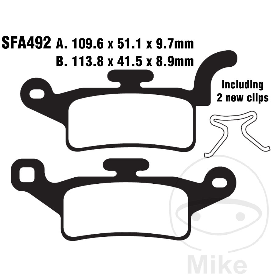 Plaquette de Frein Carbon Scooter EBC Plaquette de Frein Carbon Scooter EBC