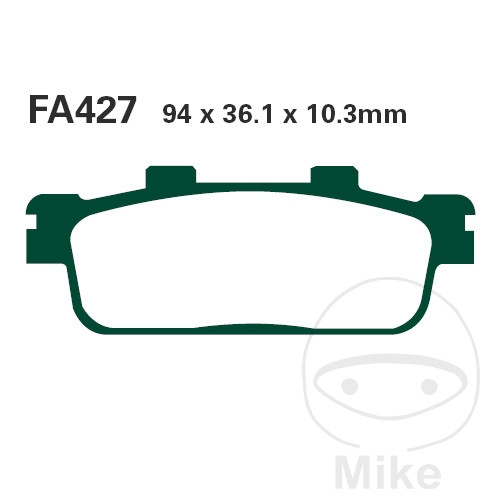 Plaquette de Frein Carbon Scooter EBC Plaquette de Frein Carbon Scooter EBC