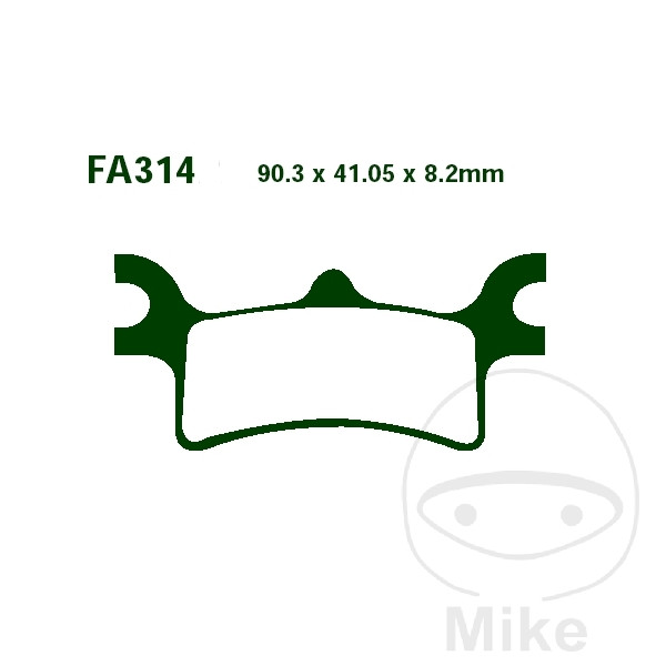 Plaquette de Frein Sinter R EBC Plaquette de Frein Sinter R EBC