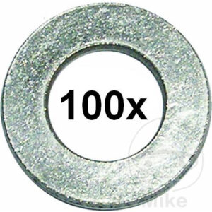 Rondelle M6 12x6.4x1.6mm Pack de 100