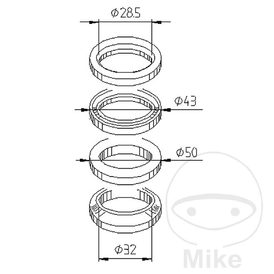kit de roulement colonne de direction kit de roulement colonne de direction – Image 2