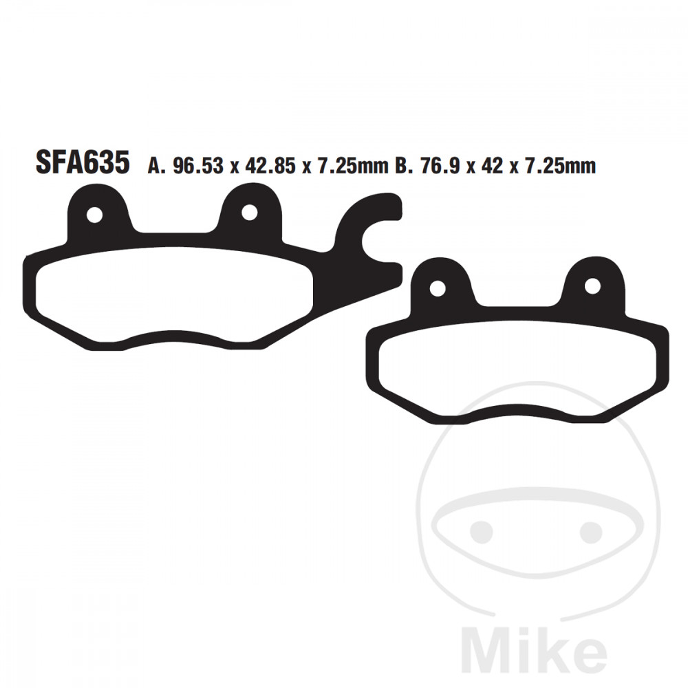 Plaquette de frein Standard Scooter EBC Plaquette de frein Standard Scooter EBC