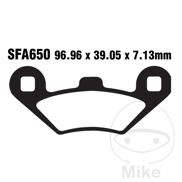 Plaquette de frein Carbon Scooter EBC Plaquette de frein Carbon Scooter EBC