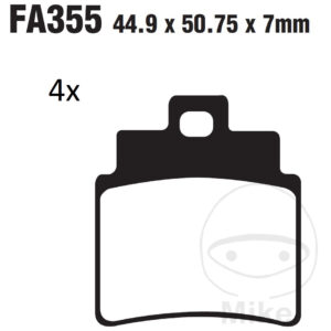 Plaquette de frein Carbon Scooter EBC