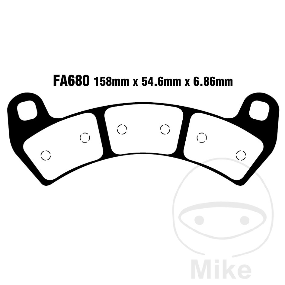 Plaquette de frein Sinter R EBC Plaquette de frein Sinter R EBC