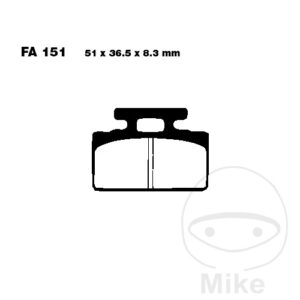 Plaquette de Frein Carbon Scooter EBC