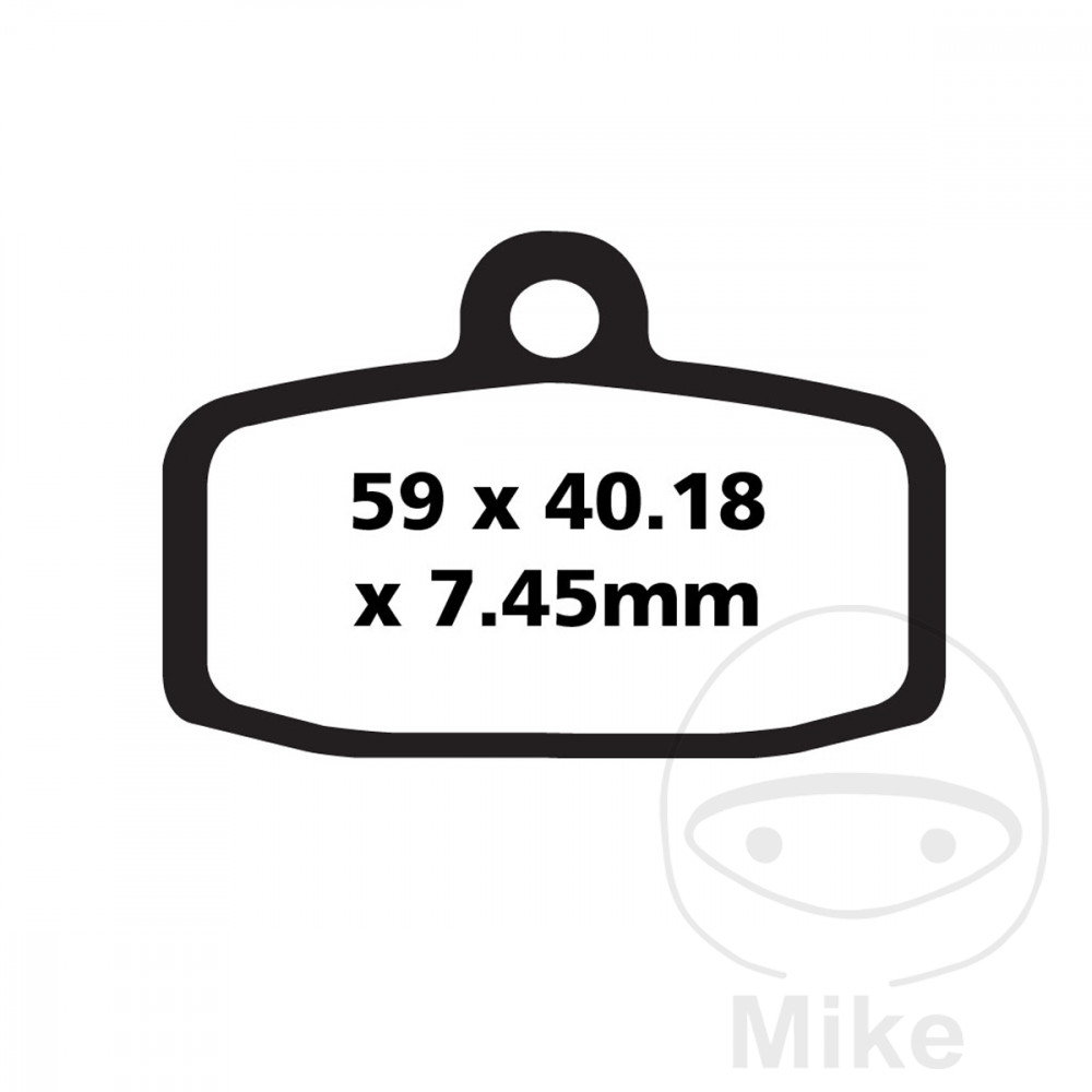 Plaquette de frein Sinter R EBC Plaquette de frein Sinter R EBC