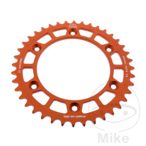 Couronne Alu 40 Dents PAS 520 Orange