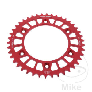 Couronne Alu 42 Dents PAS 520 Rouge