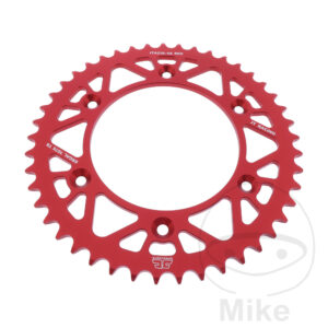 Couronne Alu 45 Dents PAS 520 Rouge