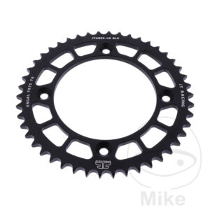 Couronne Alu 46 Dents PAS 428 Noir