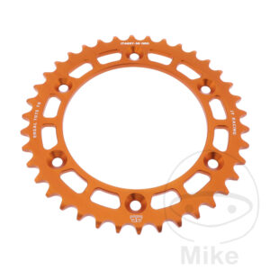 Couronne Alu 38 Dents PAS 520 Orange