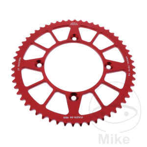 Couronne Alu 56 Dents PAS 420 Rouge