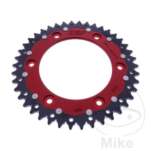 Couronne Dual 42 Dents PAS 520 Rouge