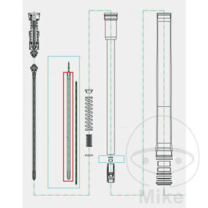 Tige de piston de fourche