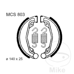 Mâchoires de frein avec ressort TRW