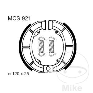 Mâchoires de frein avec ressort TRW