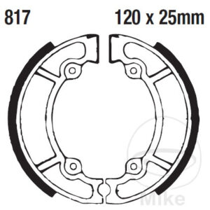 Mâchoires de frein avec ressort EBC