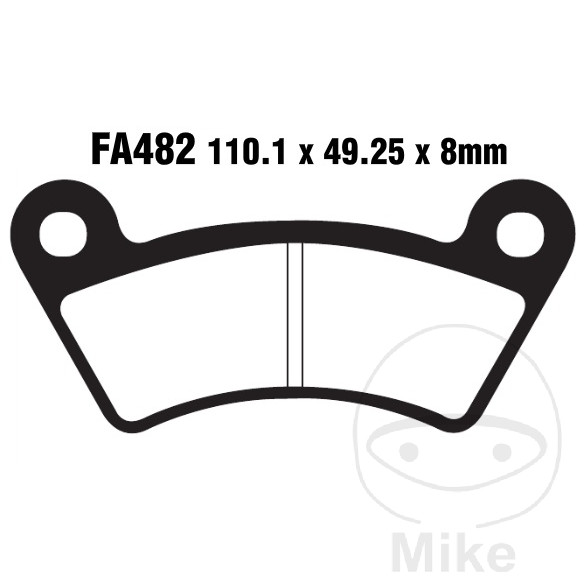 Plaquette de Frein Sinter R EBC Plaquette de Frein Sinter R EBC