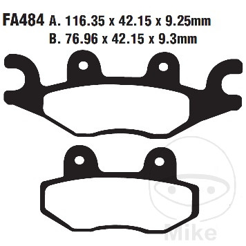 Plaquettes de frein SCO EBC Plaquettes de frein SCO EBC