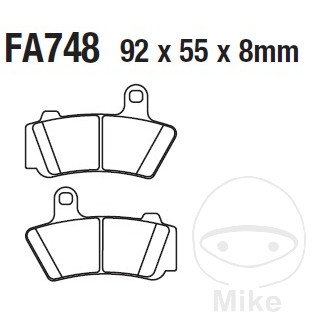 Plaquettes de frein sinter HH EBC Plaquettes de frein sinter HH EBC