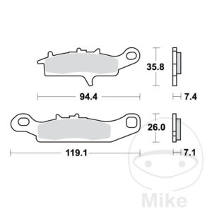 Plaquette de Frein Sinter SI TRW