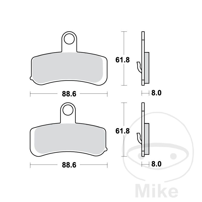 Plaquette de Frein Sinter vorne TRW Plaquette de Frein Sinter vorne TRW