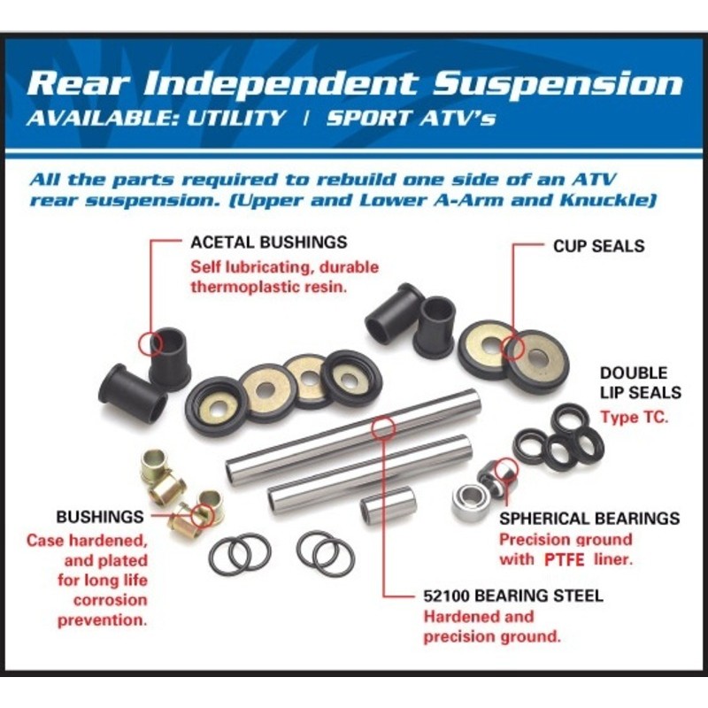 Kit suspension arrière indépendant ALL BALLS Polaris Sportsman 300/400 HO 4x4 Kit suspension arrière indépendant ALL BALLS Polaris Sportsman 300/400 HO 4x4 – Image 2