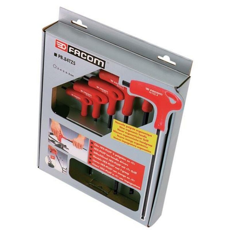 Jeu de 6 clés FACOM mâles emmanchées 6 pans Jeu de 6 clés FACOM mâles emmanchées 6 pans